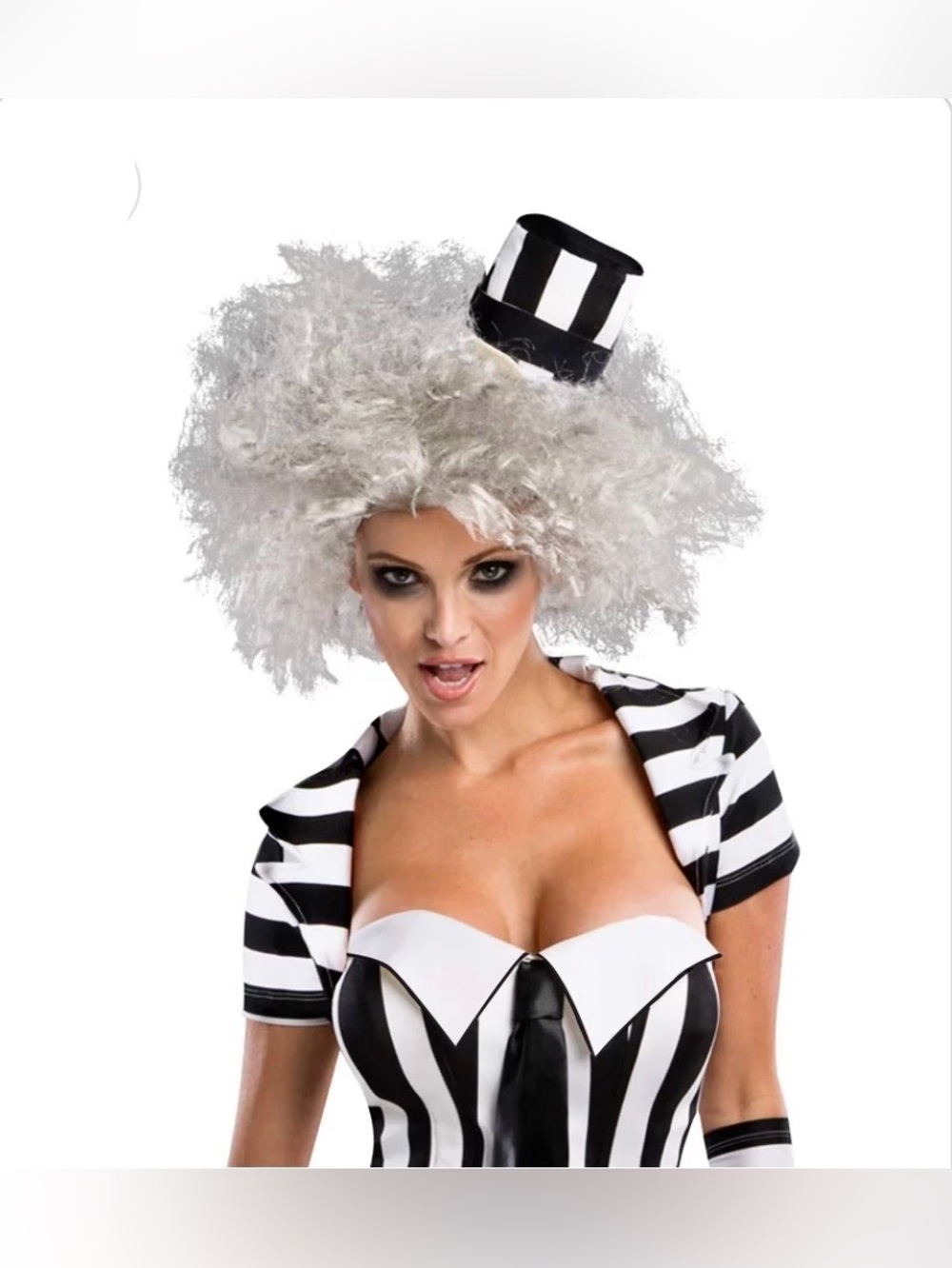 Women's Beetlejuice Costume Wig - Adult One Size NWT